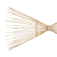 GLOBOSTAR® FISH 01927 Boho Κρεμαστό Φωτιστικό Οροφής με Ντουί 2 x E27 AC 220-240V IP20 - Μπεζ - Μ130 x Π42 x Υ42cm