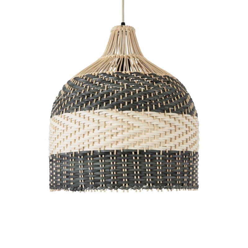 GLOBOSTAR® BARBADOS 01944 Boho Κρεμαστό Φωτιστικό Οροφής με Ντουί 1 x E27 AC 220-240V IP20 - Μπεζ & Λαδί - Μ40 x Π40 x Υ45cm