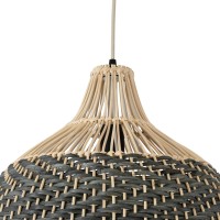 GLOBOSTAR® BARBADOS 01944 Boho Κρεμαστό Φωτιστικό Οροφής με Ντουί 1 x E27 AC 220-240V IP20 - Μπεζ & Λαδί - Μ40 x Π40 x Υ45cm