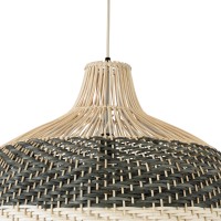 GLOBOSTAR® BARBADOS 01945 Boho Κρεμαστό Φωτιστικό Οροφής με Ντουί 1 x E27 AC 220-240V IP20 - Μπεζ & Λαδί - Μ60 x Π60 x Υ60cm