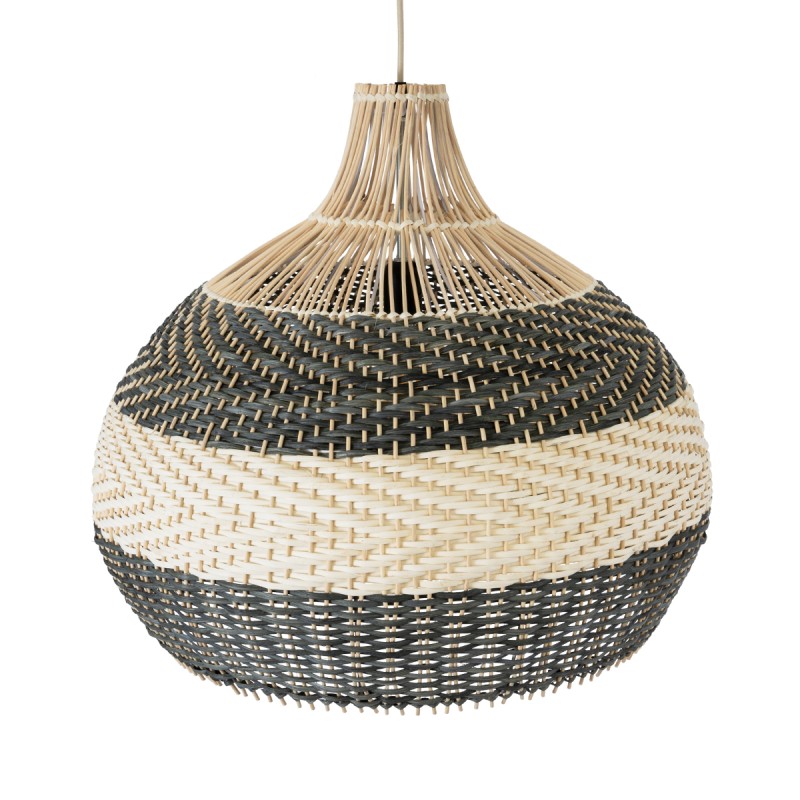 GLOBOSTAR® BARBADOS 01947 Boho Κρεμαστό Φωτιστικό Οροφής με Ντουί 1 x E27 AC 220-240V IP20 - Μπεζ & Λαδί - Μ60 x Π60 x Υ60cm