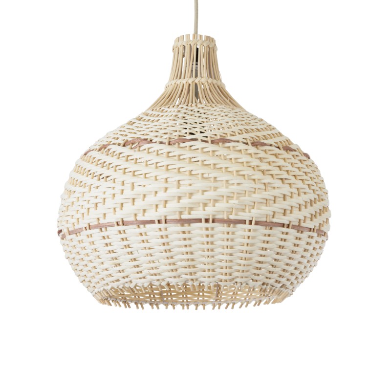 GLOBOSTAR® SANTACRUZ 01950 Boho Κρεμαστό Φωτιστικό Οροφής με Ντουί 1 x E27 AC 220-240V IP20 - Μπεζ & Καφέ - Μ40 x Π40 x Υ40cm