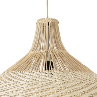 GLOBOSTAR® SANTACRUZ 01951 Boho Κρεμαστό Φωτιστικό Οροφής με Ντουί 1 x E27 AC 220-240V IP20 - Μπεζ & Καφέ - Μ60 x Π60 x Υ60cm