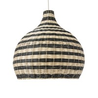 GLOBOSTAR® JAMAICA 01955 Boho Κρεμαστό Φωτιστικό Οροφής με Ντουί 1 x E27 AC 220-240V IP20 - Μπεζ & Λαδί - Μ60 x Π60 x Υ60cm