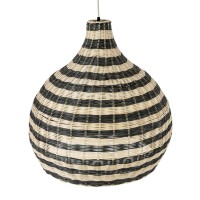 GLOBOSTAR® JAMAICA 01955 Boho Κρεμαστό Φωτιστικό Οροφής με Ντουί 1 x E27 AC 220-240V IP20 - Μπεζ & Λαδί - Μ60 x Π60 x Υ60cm