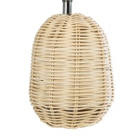 GLOBOSTAR® HASUMI 01958 Boho Επιτραπέζιο Φωτιστικό Πορτατίφ με Ντουί 1 x E27 AC 220-240V IP20 - Μπεζ & Λευκό - Μ18 x Π18 x Υ36cm