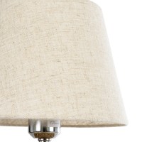 GLOBOSTAR® HOLOKAI 01960 Boho Επιτραπέζιο Φωτιστικό Πορτατίφ με Ντουί 1 x E27 AC 220-240V IP20 - Μπεζ & Λευκό - Μ23 x Π23 x Υ40cm