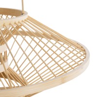 GLOBOSTAR® SORENIA 02005 Boho Επιδαπέδιο Φωτιστικό Πορτατίφ με Ντουί 1 x E27 AC 220-240V IP20 - Μπεζ - Μ50 x Π50 x Υ18cm