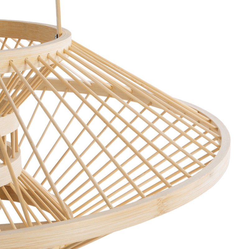 GLOBOSTAR® SORENIA 02005 Boho Επιδαπέδιο Φωτιστικό Πορτατίφ με Ντουί 1 x E27 AC 220-240V IP20 - Μπεζ - Μ50 x Π50 x Υ18cm