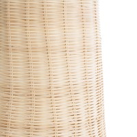 GLOBOSTAR® BOLSON 02013 Boho Επιδαπέδιο Φωτιστικό με Ντουί 1 x E27 AC 220-240V IP20 - Μπεζ & Λευκό - Μ30 x Π30 x Υ120cm