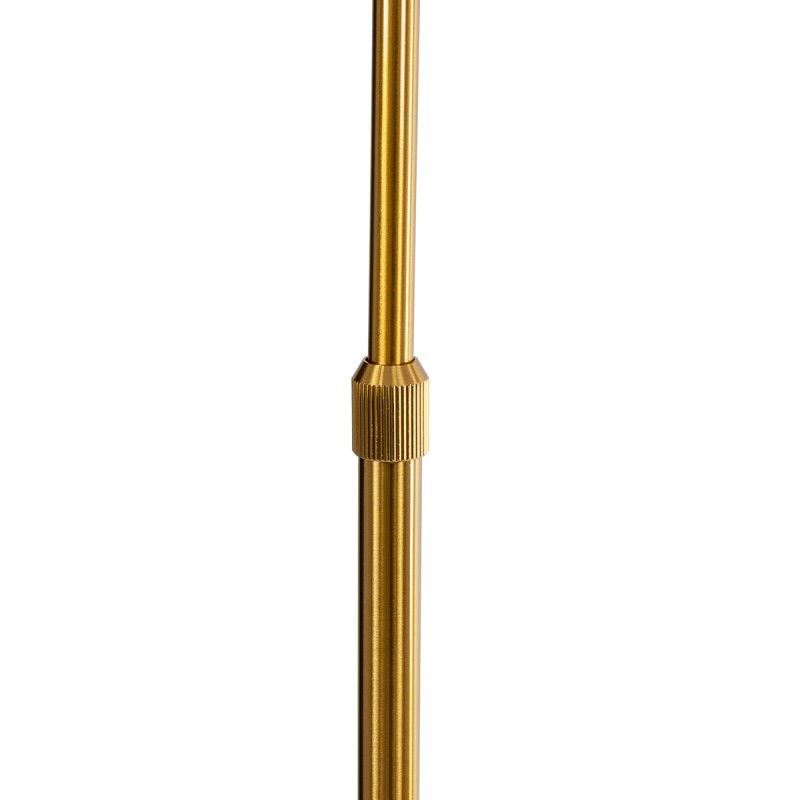GLOBOSTAR® CORDELIA 02025 Μοντέρνο Επιδαπέδιο Φωτιστικό με Ντουί 1 x E27 AC 220-240V IP20 - Χρυσό & Λευκό - Μ30 x Π38 x Υ180cm