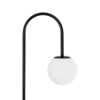 GLOBOSTAR® CORDELIA 02026 Μοντέρνο Επιδαπέδιο Φωτιστικό με Ντουί 1 x E27 AC 220-240V IP20 - Μαύρο & Λευκό - Μ30 x Π38 x Υ180cm