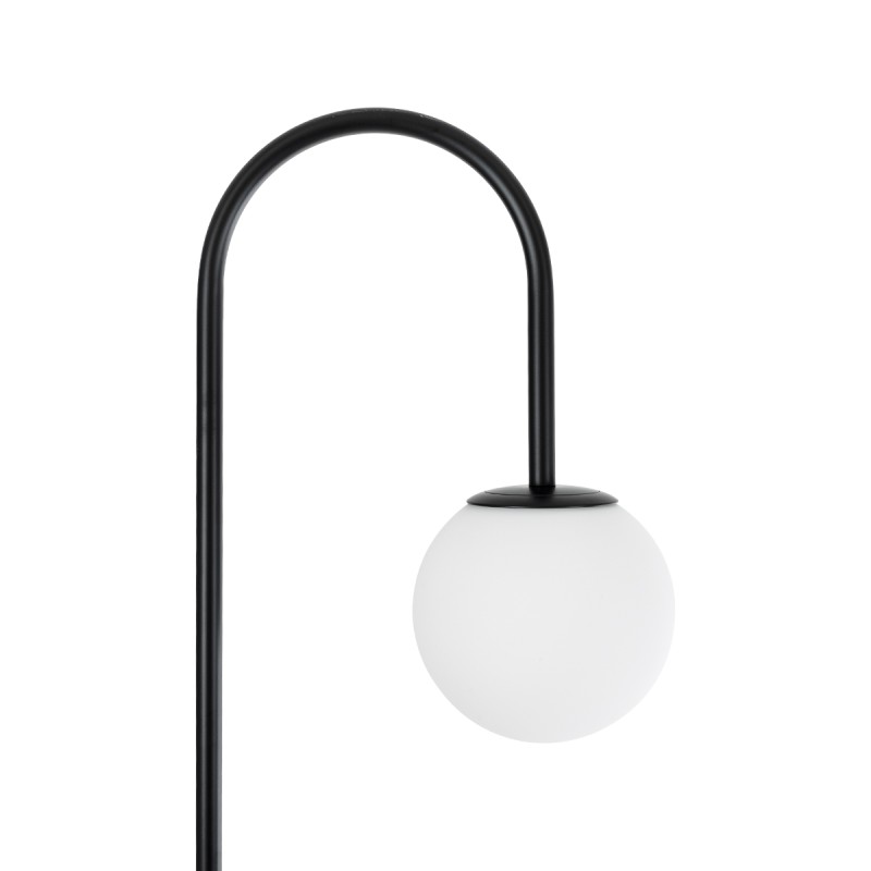 GLOBOSTAR® CORDELIA 02026 Μοντέρνο Επιδαπέδιο Φωτιστικό με Ντουί 1 x E27 AC 220-240V IP20 - Μαύρο & Λευκό - Μ30 x Π38 x Υ180cm