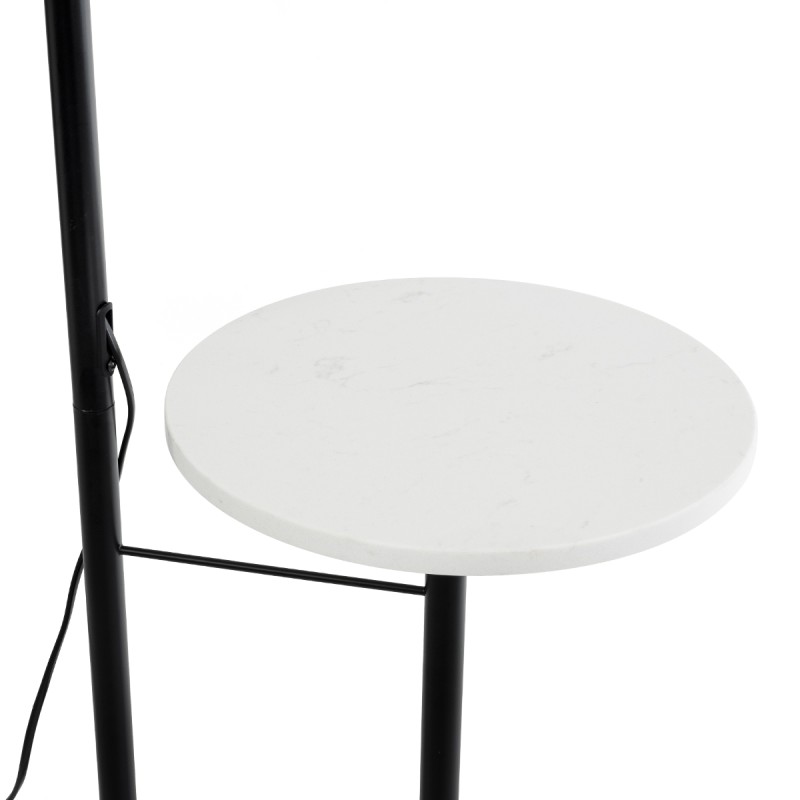 GLOBOSTAR® CORDELIA 02026 Μοντέρνο Επιδαπέδιο Φωτιστικό με Ντουί 1 x E27 AC 220-240V IP20 - Μαύρο & Λευκό - Μ30 x Π38 x Υ180cm