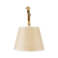 GLOBOSTAR® TALISHA 02028 Μοντέρνο Φωτιστικό Τοίχου - Απλίκα με Ντουί 1 x E27 AC 220-240V IP20 - Μπεζ - Μ100 x Π15 x Υ36cm