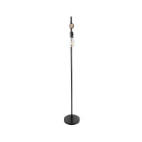 GLOBOSTAR® MINDELO 02033 Μοντέρνο Επιδαπέδιο Φωτιστικό με Ντουί 1 x E27 AC 220-240V IP20 - Μαύρο & Μπεζ - Μ35 x Π24 x Υ150cm