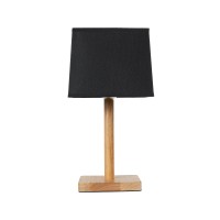 GLOBOSTAR® KOLIPE 02039 Μοντέρνο Επιτραπέζιο Φωτιστικό Πορτατίφ με Ντουί 1 x E27 AC 220-240V IP20 - Μπεζ & Μαύρο - Μ20 x Π20 x Υ38cm