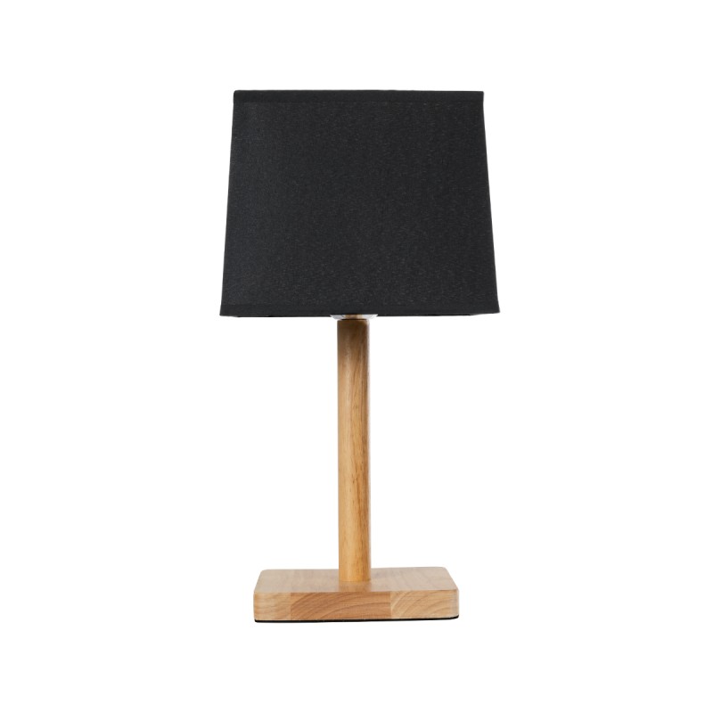 GLOBOSTAR® KOLIPE 02039 Μοντέρνο Επιτραπέζιο Φωτιστικό Πορτατίφ με Ντουί 1 x E27 AC 220-240V IP20 - Μπεζ & Μαύρο - Μ20 x Π20 x Υ38cm