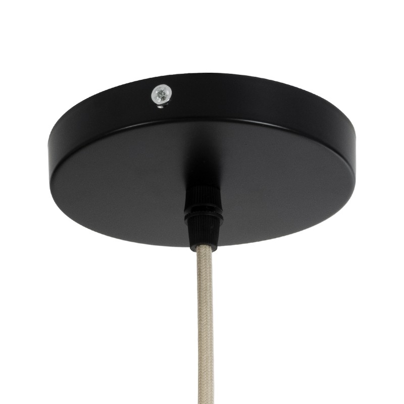 GLOBOSTAR® HIROKA 02046 Boho Κρεμαστό Φωτιστικό Οροφής με Ντουί 1 x E27 AC 220-240V IP20 - Μπεζ - Μ100 x Π100 x Υ110cm