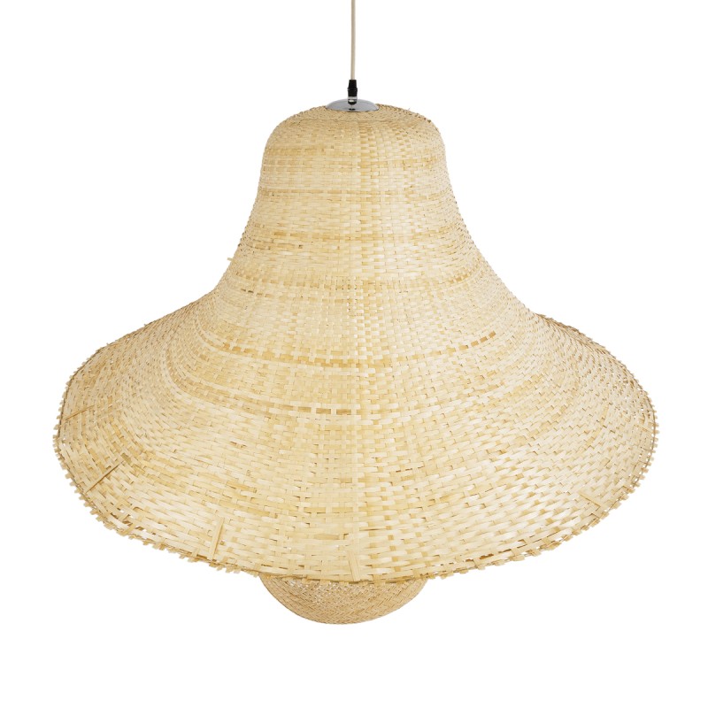 GLOBOSTAR® JUNIPER 02047 Boho Κρεμαστό Φωτιστικό Οροφής με Ντουί 1 x E27 AC 220-240V IP20 - Μπεζ - Μ100 x Π100 x Υ90cm
