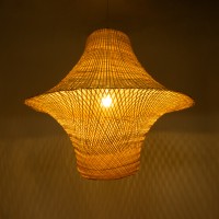 GLOBOSTAR® JUNIPER 02047 Boho Κρεμαστό Φωτιστικό Οροφής με Ντουί 1 x E27 AC 220-240V IP20 - Μπεζ - Μ100 x Π100 x Υ90cm