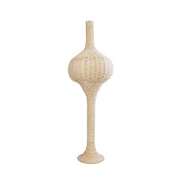 GLOBOSTAR® ALADDIN 02050 Boho Επιδαπέδιο Φωτιστικό με Ντουί 1 x E27 AC 220-240V IP20 - Μπεζ - Μ40 x Π40 x Υ120cm