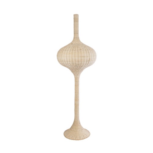 GLOBOSTAR® ALADDIN 02052 Boho Επιδαπέδιο Φωτιστικό με Ντουί 1 x E27 AC 220-240V IP20 - Μπεζ - Μ60 x Π60 x Υ180cm