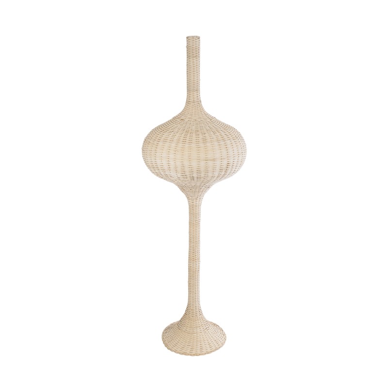 GLOBOSTAR® ALADDIN 02052 Boho Επιδαπέδιο Φωτιστικό με Ντουί 1 x E27 AC 220-240V IP20 - Μπεζ - Μ60 x Π60 x Υ180cm