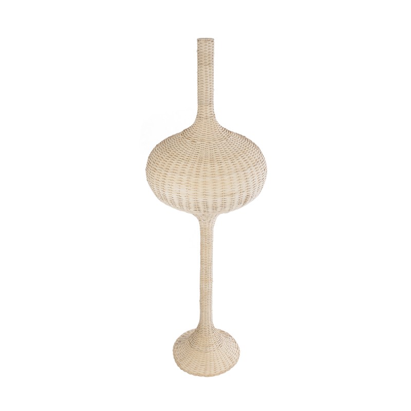GLOBOSTAR® ALADDIN 02052 Boho Επιδαπέδιο Φωτιστικό με Ντουί 1 x E27 AC 220-240V IP20 - Μπεζ - Μ60 x Π60 x Υ180cm