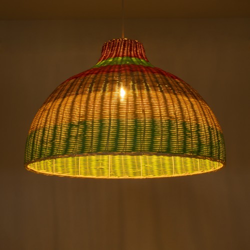 GLOBOSTAR® CABALLEROS 02054 Boho Κρεμαστό Φωτιστικό Οροφής με Ντουί 1 x E27 AC 220-240V IP20 - Πολύχρωμο - Μ70 x Π70 x Υ48cm