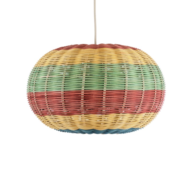 GLOBOSTAR® CABALLEROS 02055 Boho Κρεμαστό Φωτιστικό Οροφής με Ντουί 1 x E27 AC 220-240V IP20 - Πολύχρωμο - Μ40 x Π40 x Υ25cm