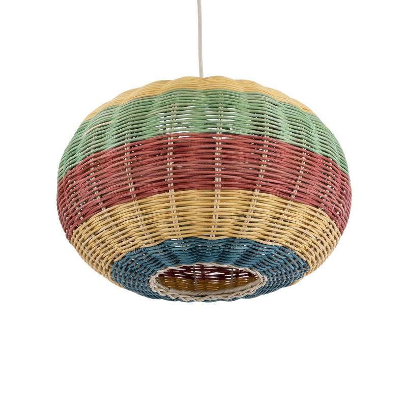GLOBOSTAR® CABALLEROS 02055 Boho Κρεμαστό Φωτιστικό Οροφής με Ντουί 1 x E27 AC 220-240V IP20 - Πολύχρωμο - Μ40 x Π40 x Υ25cm