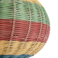 GLOBOSTAR® CABALLEROS 02055 Boho Κρεμαστό Φωτιστικό Οροφής με Ντουί 1 x E27 AC 220-240V IP20 - Πολύχρωμο - Μ40 x Π40 x Υ25cm