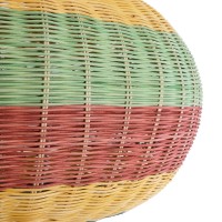 GLOBOSTAR® CABALLEROS 02056 Boho Κρεμαστό Φωτιστικό Οροφής με Ντουί 1 x E27 AC 220-240V IP20 - Πολύχρωμο - Μ70 x Π70 x Υ36cm