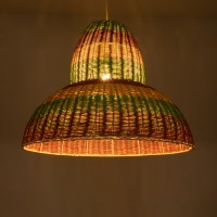 GLOBOSTAR® CABALLEROS 02058 Boho Κρεμαστό Φωτιστικό Οροφής με Ντουί 1 x E27 AC 220-240V IP20 - Πολύχρωμο - Μ70 x Π70 x Υ60cm