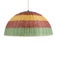 GLOBOSTAR® CABALLEROS 02061 Boho Κρεμαστό Φωτιστικό Οροφής με Ντουί 1 x E27 AC 220-240V IP20 - Πολύχρωμο - Μ70 x Π70 x Υ34cm