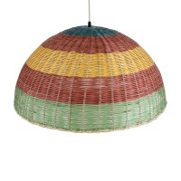GLOBOSTAR® CABALLEROS 02061 Boho Κρεμαστό Φωτιστικό Οροφής με Ντουί 1 x E27 AC 220-240V IP20 - Πολύχρωμο - Μ70 x Π70 x Υ34cm