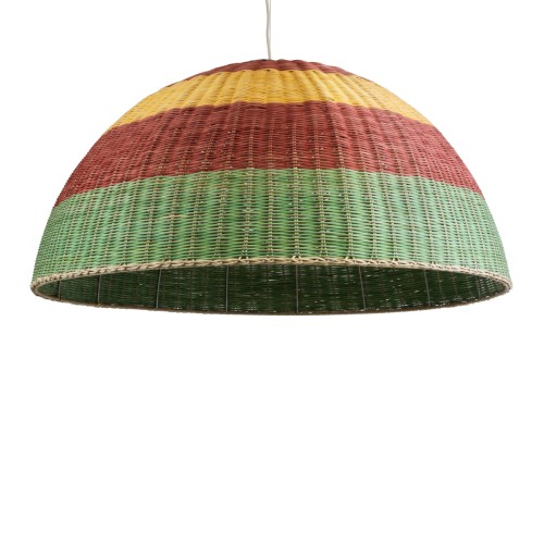 GLOBOSTAR® CABALLEROS 02062 Boho Κρεμαστό Φωτιστικό Οροφής με Ντουί 1 x E27 AC 220-240V IP20 - Πολύχρωμο - Μ100 x Π100 x Υ53cm