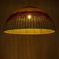 GLOBOSTAR® CABALLEROS 02062 Boho Κρεμαστό Φωτιστικό Οροφής με Ντουί 1 x E27 AC 220-240V IP20 - Πολύχρωμο - Μ100 x Π100 x Υ53cm