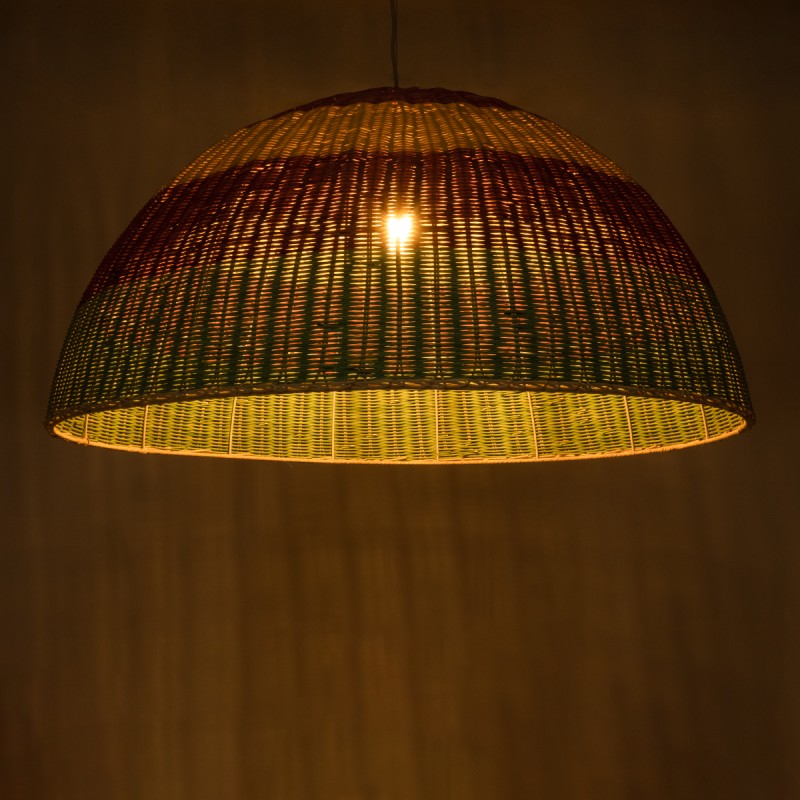 GLOBOSTAR® CABALLEROS 02062 Boho Κρεμαστό Φωτιστικό Οροφής με Ντουί 1 x E27 AC 220-240V IP20 - Πολύχρωμο - Μ100 x Π100 x Υ53cm