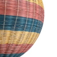 GLOBOSTAR® CABALLEROS 02063 Boho Κρεμαστό Φωτιστικό Οροφής με Ντουί 1 x E27 AC 220-240V IP20 - Πολύχρωμο - Μ70 x Π70 x Υ70cm