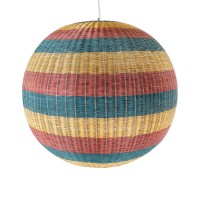 GLOBOSTAR® CABALLEROS 02064 Boho Κρεμαστό Φωτιστικό Οροφής με Ντουί 1 x E27 AC 220-240V IP20 - Πολύχρωμο - Μ100 x Π100 x Υ100cm