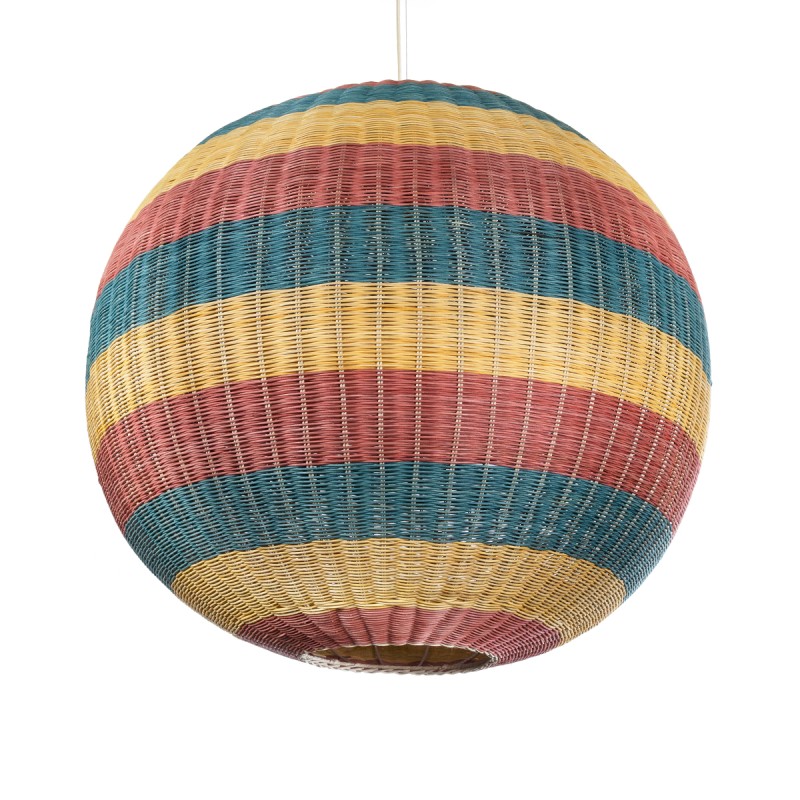 GLOBOSTAR® CABALLEROS 02064 Boho Κρεμαστό Φωτιστικό Οροφής με Ντουί 1 x E27 AC 220-240V IP20 - Πολύχρωμο - Μ100 x Π100 x Υ100cm