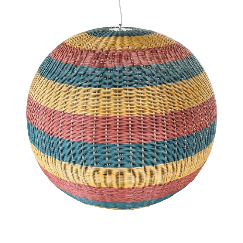 GLOBOSTAR® CABALLEROS 02064 Boho Κρεμαστό Φωτιστικό Οροφής με Ντουί 1 x E27 AC 220-240V IP20 - Πολύχρωμο - Μ100 x Π100 x Υ100cm