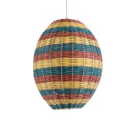 GLOBOSTAR® CABALLEROS 02065 Boho Κρεμαστό Φωτιστικό Οροφής με Ντουί 1 x E27 AC 220-240V IP20 - Πολύχρωμο - Μ40 x Π40 x Υ50cm