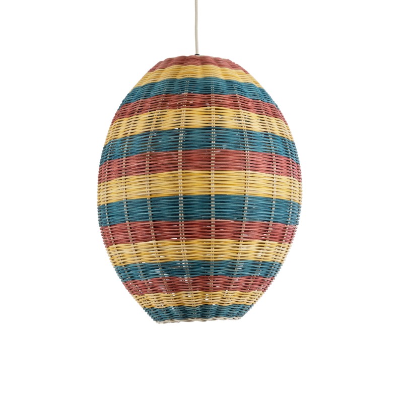 GLOBOSTAR® CABALLEROS 02065 Boho Κρεμαστό Φωτιστικό Οροφής με Ντουί 1 x E27 AC 220-240V IP20 - Πολύχρωμο - Μ40 x Π40 x Υ50cm