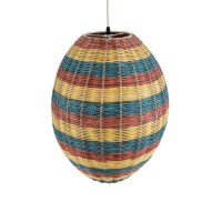 GLOBOSTAR® CABALLEROS 02065 Boho Κρεμαστό Φωτιστικό Οροφής με Ντουί 1 x E27 AC 220-240V IP20 - Πολύχρωμο - Μ40 x Π40 x Υ50cm