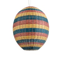 GLOBOSTAR® CABALLEROS 02066 Boho Κρεμαστό Φωτιστικό Οροφής με Ντουί 1 x E27 AC 220-240V IP20 - Πολύχρωμο - Μ70 x Π70 x Υ80cm