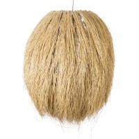 GLOBOSTAR® ARCHIPELAGO 02067 Boho Κρεμαστό Φωτιστικό Οροφής με Ντουί 1 x E27 AC 220-240V IP20 - Μπεζ - Μ100 x Π100 x Υ120cm