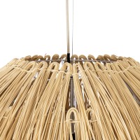 GLOBOSTAR® ARCHIPELAGO 02067 Boho Κρεμαστό Φωτιστικό Οροφής με Ντουί 1 x E27 AC 220-240V IP20 - Μπεζ - Μ100 x Π100 x Υ120cm